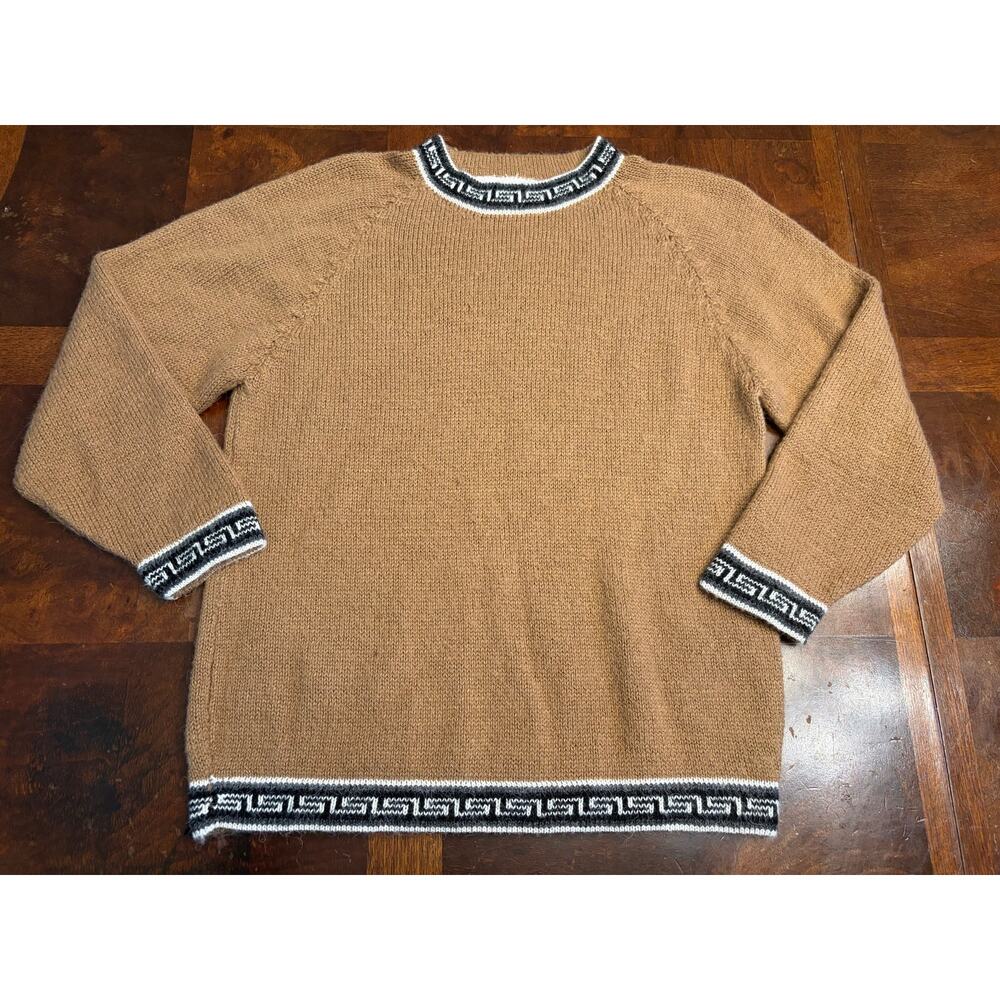 Mens/Womens M Kiva Alpaca 100% Alpaca Wool Sweater Aztec Geometric Peruvian